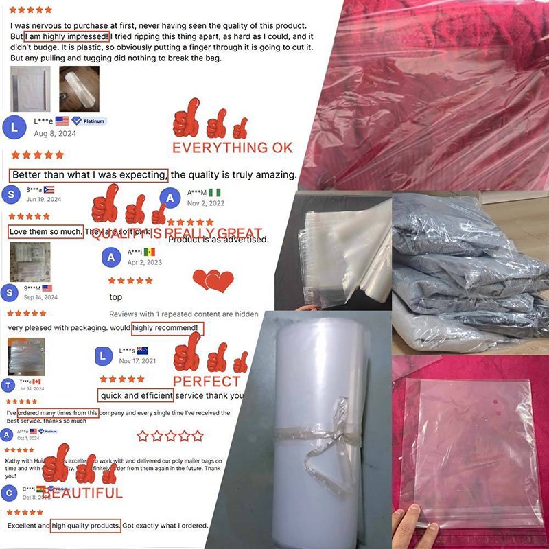 GRS certified recycled plastic bags for apparel e-commerce and retail packaging